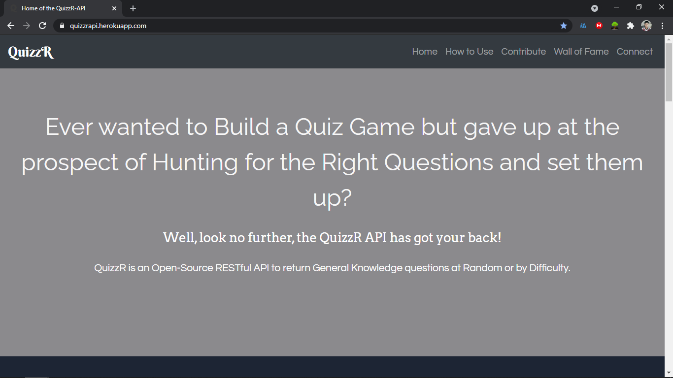 QuizzR API